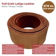 thumbnail image 2 of ELW 9-10 oz. 3.6-4mm Tobacco Brown Straps, Belts, Strips 4"x60" 10.2x152cm - Belt Grade Latigo Leather for Cowhide Heavy DIY Craft - Pet Collars, Blanks, Accessory, Jewelry, Key Chains, 2 of 9