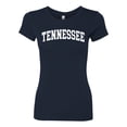 thumbnail image 2 of Wild Bobby State of Tennessee College Style Women Slim Fit Junior Tee, 2 of 6