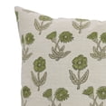 thumbnail image 4 of Fabdivine Hand Block Print Pillow Covers for Every Home, 14"X14", Lightweight & Soft Linen Blend Pillow Covers , Kirti, 4 of 9
