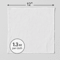 thumbnail image 4 of 960 Pack - 12 x 12 White 100% Cotton Value Washcloth Rags | Spa Painting Cleaning Airbnb | Bulk Wholesale Case Packs, 4 of 12