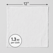 360 Pack - 12 x 12 White 100% Cotton Value Washcloth Rags | Spa Painting Cleaning Airbnb | Bulk Wholesale Case Packs