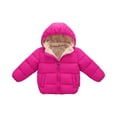 thumbnail image 5 of LTTVQM Toddler Winter Jacket Baby Boy Coat Light Boys Coats Girls Snow Fleece Jackets Hot Pink 4-5 Years, 5 of 5