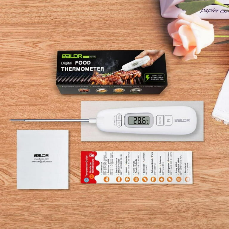 KULUNERs Lightning-Fast 2-Second Meat Thermometer Features a Large Display  and Waterproof functionality, Perfect for a Variety of Cooking Methods