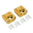 thumbnail image 2 of Pair 22mm/28mm 1/8inch 7/8inch Adjustable Motorcycle Handlebar Mount Clamps Riser Adapter CNC Aluminum Alloy Mountain Bike Handlebar Riser Extender, 2 of 7