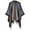 Darkgrey, variant on ZhangBaoLin Women Shawl Wrap Cardigan Poncho Cape Open Front Long Sweater Coat Winter Warm Tassels Blanket