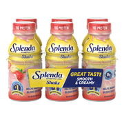 Splenda Diabetes Care Shake, to Help Manage Blood Sugar, 8oz Strawberry Banana 6ct