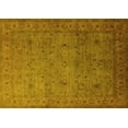 thumbnail image 1 of Ahgly Company Machine Washable Indoor Rectangle Oriental Yellow Industrial Area Rugs, 2' x 4', 1 of 4