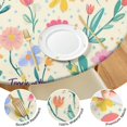 thumbnail image 4 of Pioneer Flower Floral Print Pattern Round Fitted Tablecloth with Elastic Edge,Dining Table Cover Waterproof,Outdoor Round Tablecloth for Camping,Dining,Indoor and Outdoor, 4 of 7