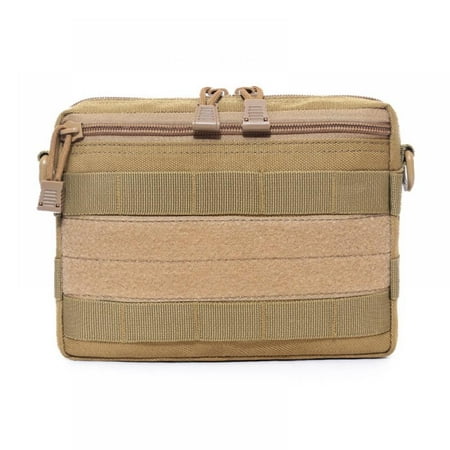 

EDC Tactical High-Quality1000D Nylon Molle Utility Organizer Pouch Tool Bag Vest Waist Pouch Storage Bag Waterproof Field Sundries Bag for Outdoor Hunting(16x21x4cm)