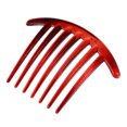 thumbnail image 3 of Unique Bargains 2 Pcs French Twist 7 Teeth Comb Teeth Hair Combs Clip Comb 4.1" Resin Red, 3 of 7