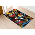 thumbnail image 6 of Front Door Rug, Modern Rugs, Surreal Colored Faces Rug, Gift Rug, Indoor Rug, Contemporary Rugs, Abstract Portrait Rugs, Outdoor Rugs, 2.3'x3.3' - 70x110 cm, 6 of 8