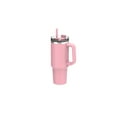 thumbnail image 4 of Mainstays 30 oz Insulated Stainless Steel Tumbler，Pink，with Straw, Leakproof for Travel & Gym, 4 of 5