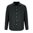 thumbnail image 4 of Jovrlynd Cotton Linen Shirts for Men Long Sleeve Button Down Collared Casual Shirts Lightweight Beach Shirt, S-2XL, 4 of 8