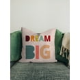 thumbnail image 2 of Awkward Styles Motivational Decorative Pillow Covers Dream Big Throw Cushion Case, 2 of 2