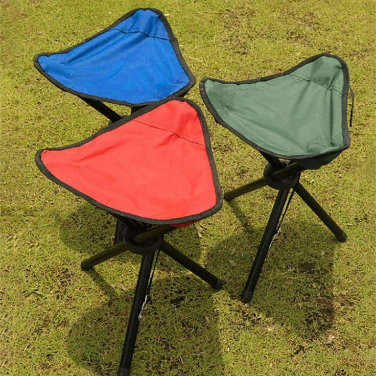 ys Umbrella Outdoor Folding Triangle Stool Ergonomical Design Camping  Fishing Chair Portable Collapsible Triangle Stool for Outdoor Walking  Chairs