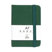 Usloyux Back to Study A7 Notebooks, Horizontal Pocket Notebooks for Office Learning, Thickened Paper Notebooks, Portable Notebooks for Study Professionals, Compact Notebooks for Journaling Note