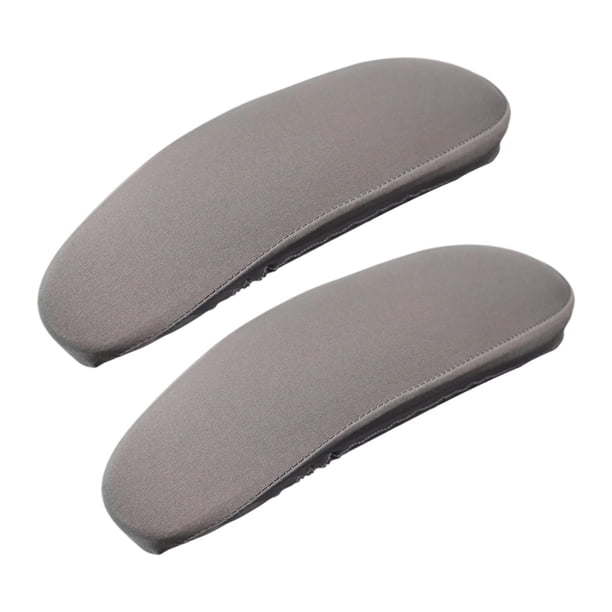 2 fundas elásticas para reposabrazos de silla de oficina, protectores de brazos Gris claro s