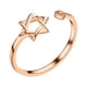 thumbnail image 1 of Estrella de David Zircon Anillo para Mujeres Magen David Wiccan Anillos Ajustable Joyería, 1 of 3