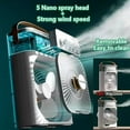 thumbnail image 5 of New 3 In 1 Fan AIr Conditioner Household Mini Air Cooler LED Night Light Portable Humidifier Air Adjustment Fan Office Home Fan (black), 5 of 7