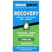 Vitamin Hydrate Electrolyte Drink Mix, Recovery, Lemon Lime, 10 Ct