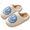Blue, variant on Smiley Face Slippers (Unisex), Slip Resistant, Slide-On House Shoes, Yellow (US Womens 8 / Mens 6.5)