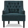 thumbnail image 2 of Homelegance Upholstered Diamond Tufted 18 Inch High Accent Chair, Indigo, 2 of 6