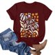 thumbnail image 2 of Camiseta de Manga Corta de Cuello Redondo Impresa para Mujeres, Primavera Y Verano Casual, 2 of 3