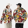 thumbnail image 4 of Vsdgher Sweat à Capuche Rétro Imprimé Floral Papillon pour Hommes Femmes, Manches Longues Protection Solaire Pêche pour Course Natation-Moyen, 4 of 7
