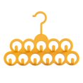 thumbnail image 4 of Organisateurs et Rangement de Garde-Robe, Cintres pour Pantalons Gain de Place avec 11 Crochets, Cintres Multifonctions pour Jeans, Jupes, Chapeaux, Foulards, Chaussettes Jaune 8,26 X 11,81 Pieds', 4 of 7