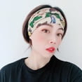 thumbnail image 3 of Spftem Women Solid Color Headband Elastic Head Wrap Hair Band Bandana, 3 of 3