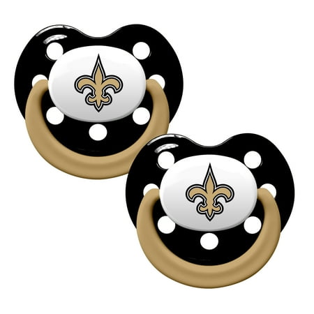 NFL McArthur New Orleans Saints 2 Piece Pacifiers