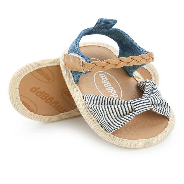 Baby Girls Summer Sandals Anti-Slip Soft Sole Ruffle Flat Shoes
