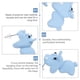 thumbnail image 3 of Aretes infantiles High Monaco MXPPH-005 5 Piezas Azul, 3 of 5