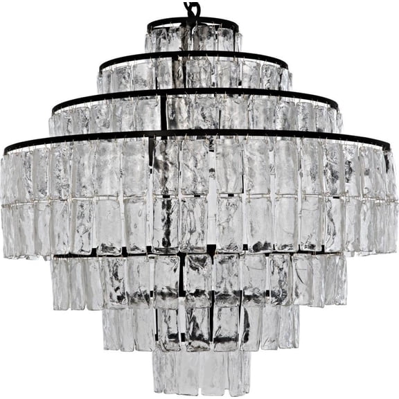 Traditional Black Satellite Chandelier with 8 Lights