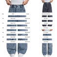 thumbnail image 3 of EnJoCho Teen Girls Cargo Jeans Wide Leg Ripped Baggy Elastic High Waist Vintage Denim Pants Multi Pocket Bottoms Hi𝗉 Hop Style For Kids Holiday Streetwear Fashion Outfit, 3 of 9
