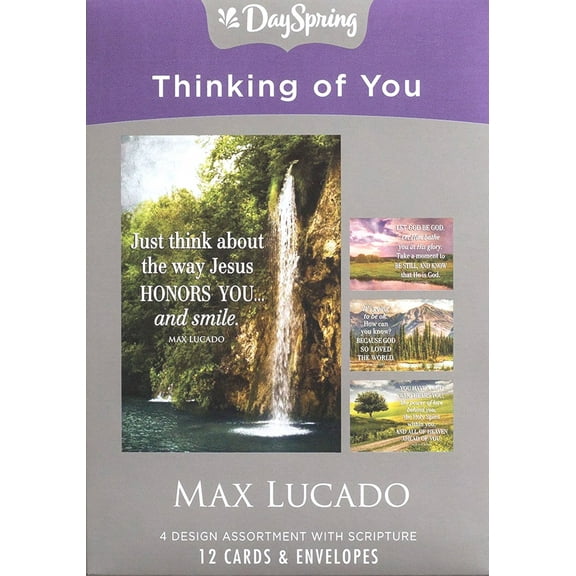 Thinking of You - Inspirational Boxed Cards - Max Lucado - Let God Be God