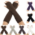 thumbnail image 2 of Manches de Bras d'Hiver Élastiques Protectrices Unisexes pour Trous de Pouce, 2 of 10