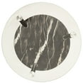 thumbnail image 2 of vidaXL 2-Tier Side Table Transparent & Black 38 cm Tempered Glass, 2 of 5
