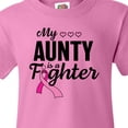 thumbnail image 4 of Inktastic Breast Cancer Awareness My Aunty is a Fighter Youth T-Shirt, 4 of 5