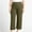 Army Green, variant on Womens Jeans Mid High Waisted Wide Leg Baggy Raw Hem Jeans Trendy Casual Denim Pants with Pockets Plus Size Trousers