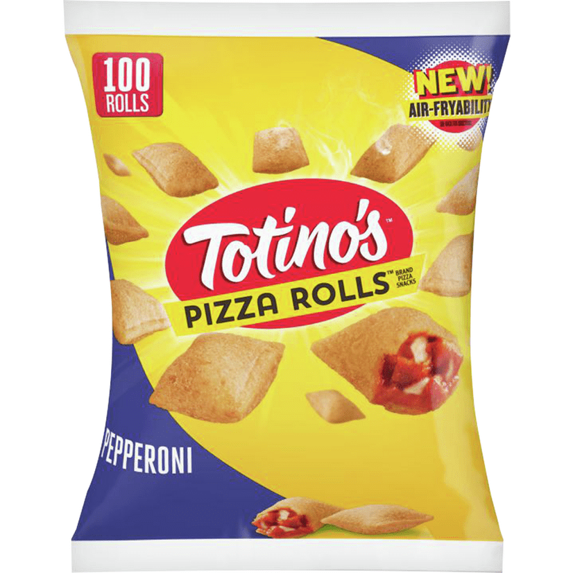 Totino's Frozen Pizza Rolls, Pepperoni, 100 rolls, 48.8 oz Bag