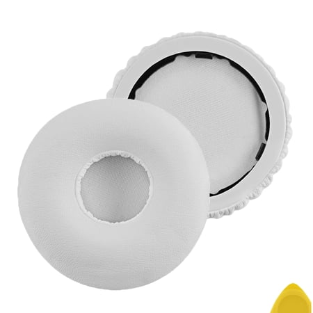 Geekria QuickFit Replacement Ear Pads Compatible with Beats Solo Wireless (Solo-Bluetooth) (810-00012-00) (810-00012-01) Headphones Ear Cushions (White)