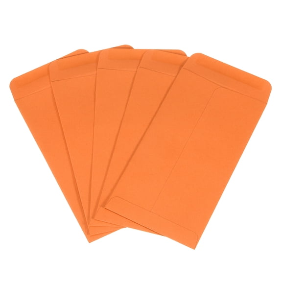 50 Pcs Invitation Envelopes, 3.5 x 6.5 Inch Card Envelopes for Greeting Card, Wedding Invitations, (Orange)