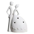 thumbnail image 3 of jifeng Abstract Lover Statue Nordic creative Crafts for Desk White Wedding Dress, 3 of 9