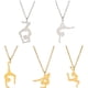 thumbnail image 2 of Collar con colgante geométrico de diseño para mujer, gargantilla de Gimnástico, cadena de gimnasio, joyería deportiva, regalos de aniversario, 2 of 4