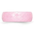thumbnail image 3 of Chisel Ceramic Pink Faceted 7.5mm Polished Band, 3 of 7