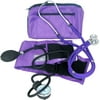 Dixie EMS Manual Blood Pressure Cuff Sphygmomanometer & Stethoscope Kit - Purple