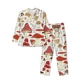 thumbnail image 1 of Balery Cartoon Mushrooms Pijama para Hombre de Dos Piezas con Manga Larga, Conjunto de Dormir y Descanso Suave con Bolsillos-Small, 1 of 7