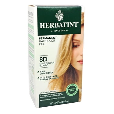 Herbatint Permanent Herbal Haircolour Gel 8D Light Golden Blonde - 135 ml