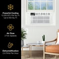 thumbnail image 6 of Whirlpool 12,000 BTU 115V Window-Mounted Air Conditioner with Remote Control, WHAW121CW, 6 of 21